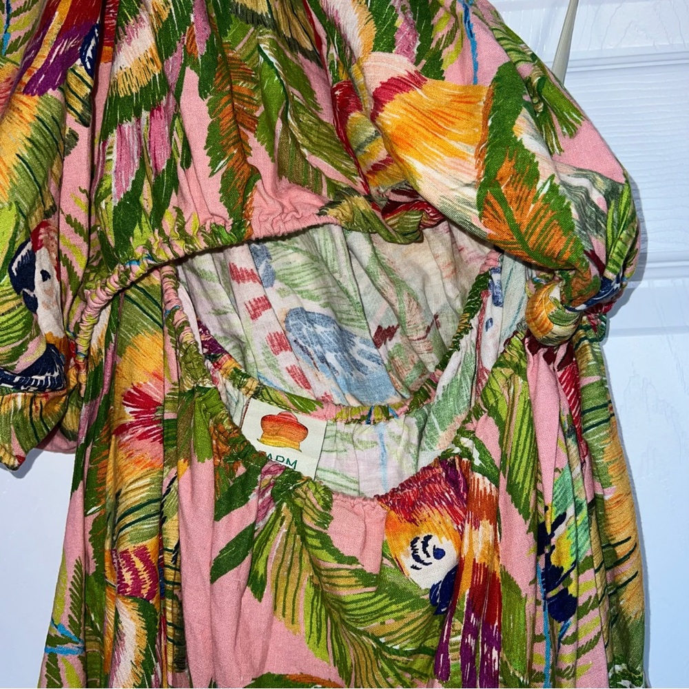 Farm rio Macaw Leaves Mini Dress - Picture 15 of 16